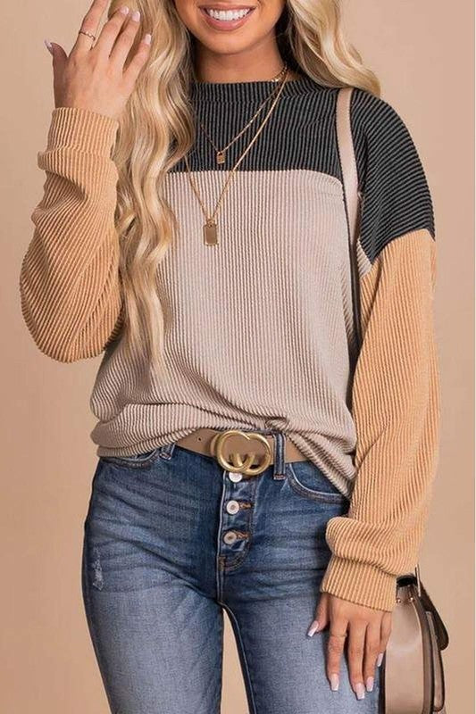 WEEKEND BUSINESS RIBBED TOP
