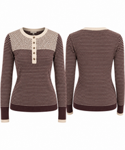 Load image into Gallery viewer, Dirty Plum Lattice Sweater