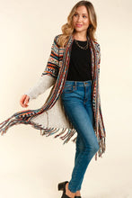 Load image into Gallery viewer, Oatmeal Tribal Cardigan