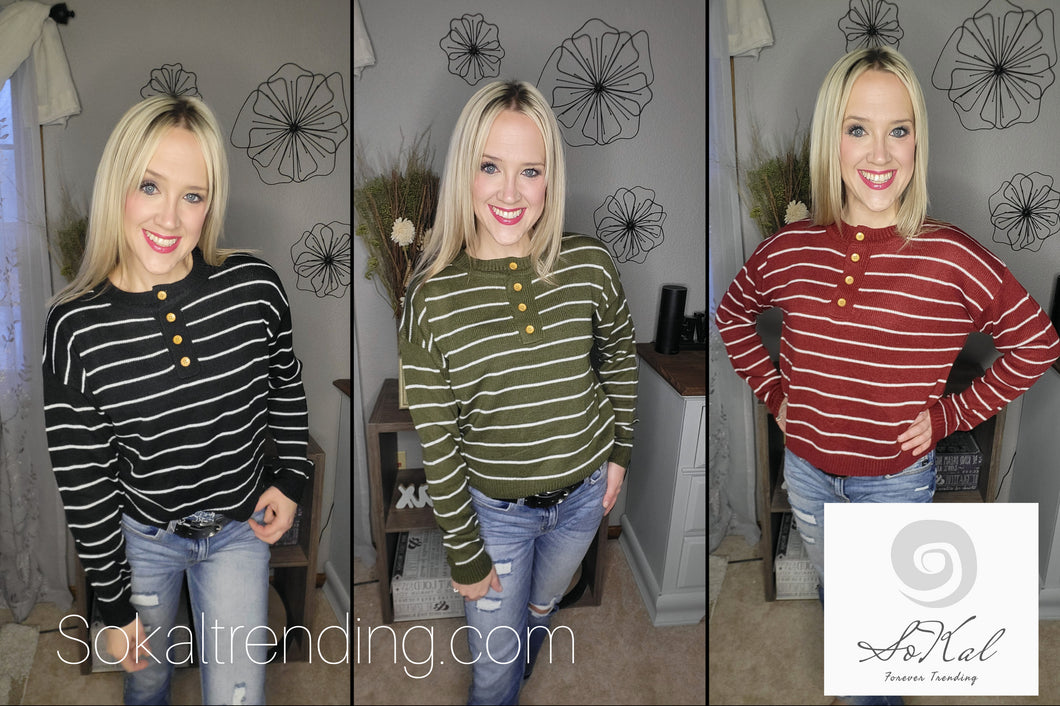 Marley Strip Sweater