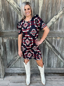 Raiderland Aztec Dress