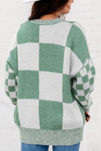 Load image into Gallery viewer, Mint &amp; Basil Check Sweater