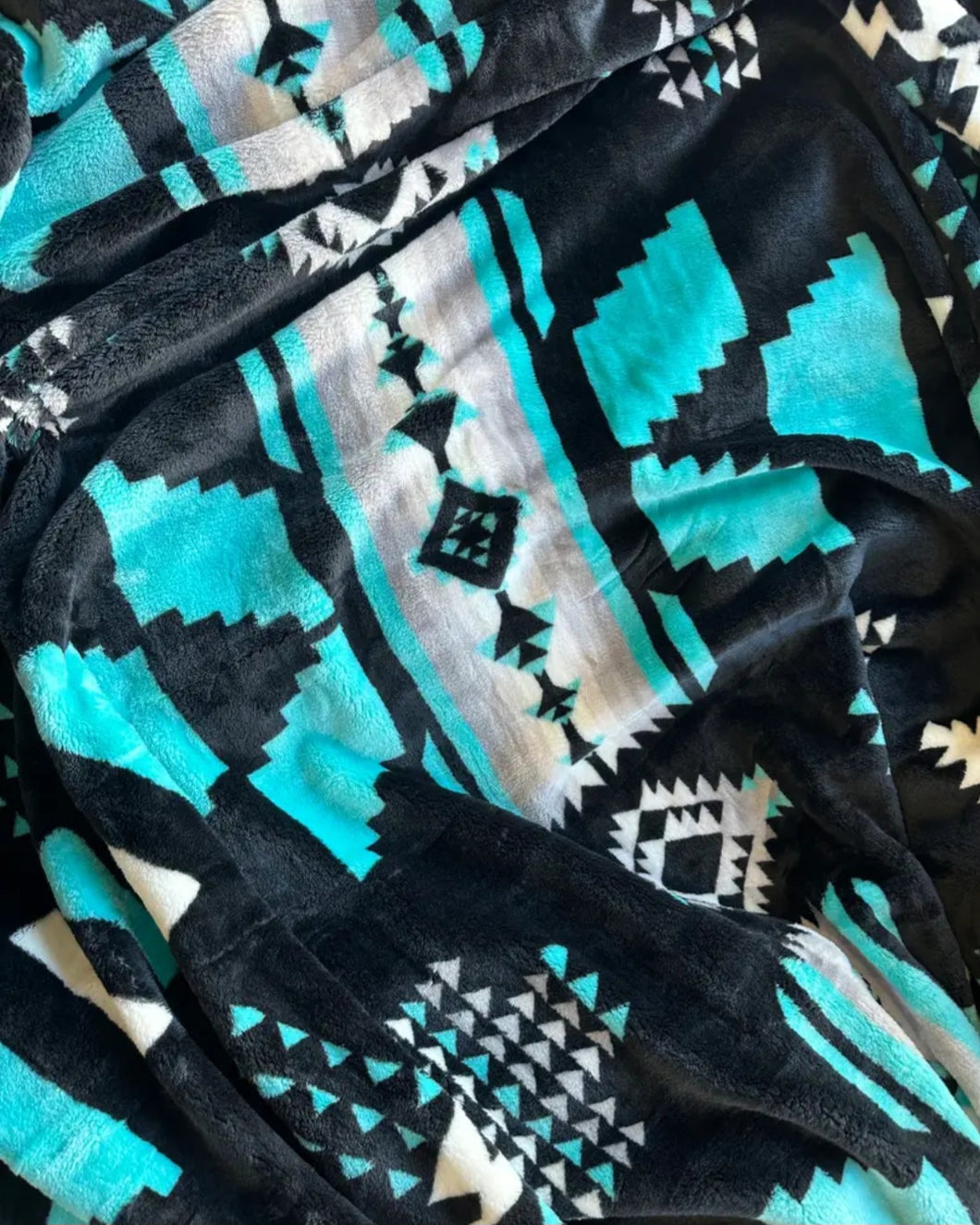 Black & Teal Aztec