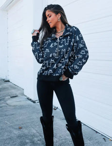 Branded Windbreaker Pullover