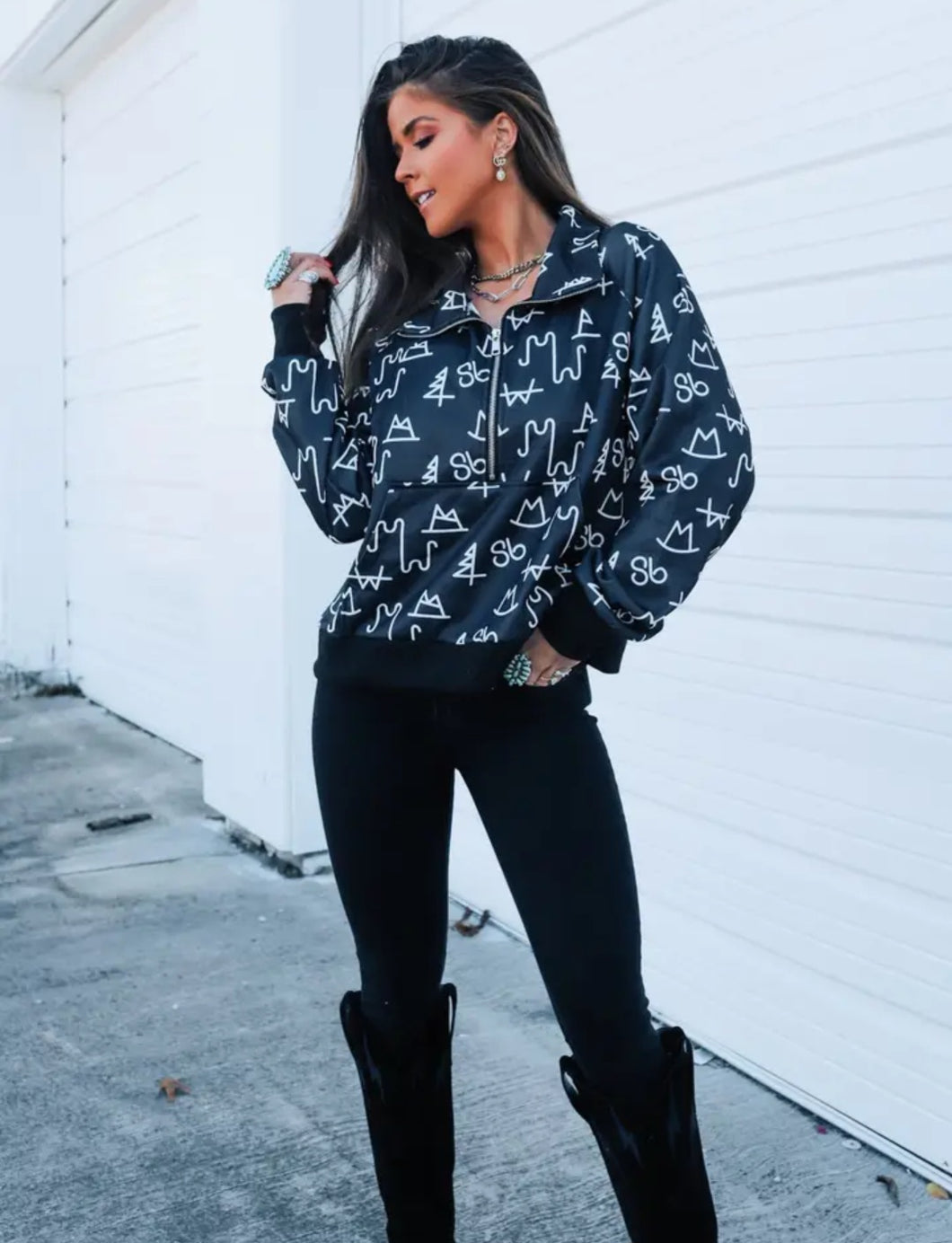 Branded Windbreaker Pullover