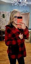 Load image into Gallery viewer, Holiday Plaid Sherpa
