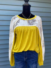 Load image into Gallery viewer, Sunny Mustard &amp; Lace