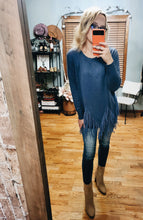 Load image into Gallery viewer, River Stone Fringe Sweater