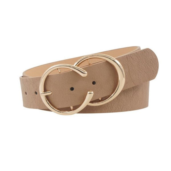 Taupe Double Ring Belt