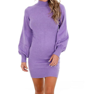 Lucky Lavender Sweater Dress